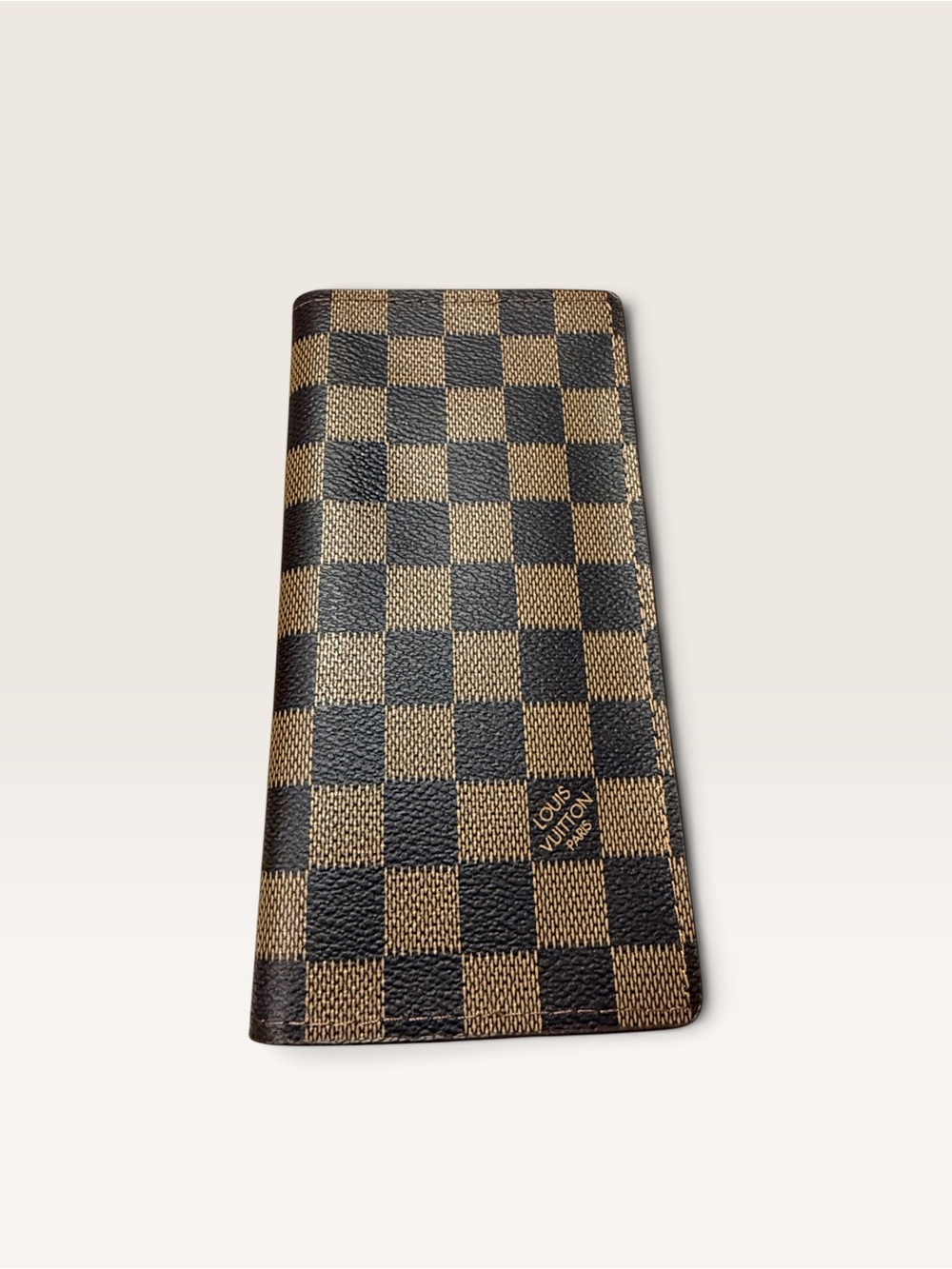 NWOT Source Unknown Brown Checkered Long Bifold Wallet